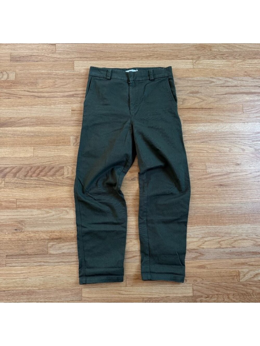 Another Aspect 4.0 Straight Fit Trousers in Forest Green